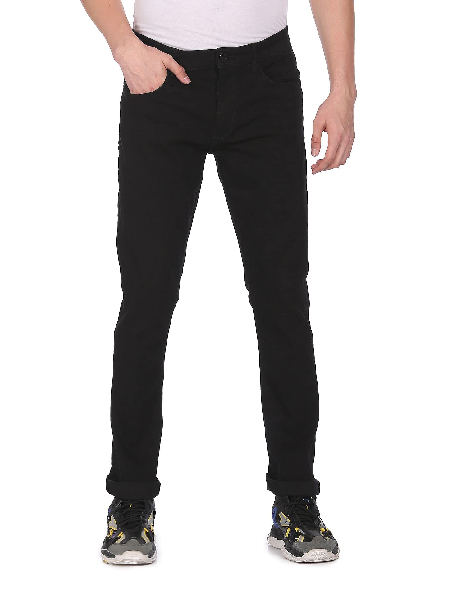 Men's Skinny Fit Cotton Jeans-image-22
