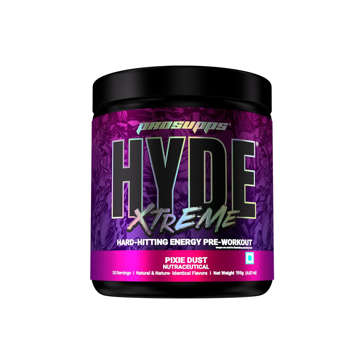 Hyde Xtreme - Hard Hitting Energy Pre Workout Supplement | Caffeine, Beta-Alanine, Creatine Hcl, L-Arginine | For Muscle Pump, 30 Servings (Pixie Dust), Powder (B0DFBNTSK6) Amazon Price History, Amazon Price Tracker