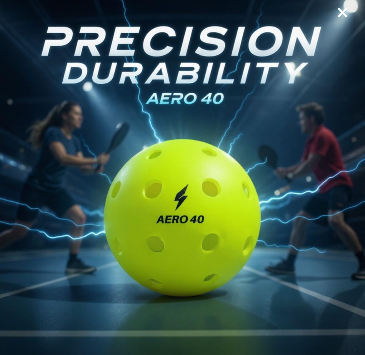 Bolas de Pickleball Dpradix AERO 40 - Pack 6 Pelotas Amarillo Neón, Marca Española, Alta Visibilidad, 40 Agujeros, 74 mm, Peso Óptimo 26g, Alta Durabilidad, Rebote Consistente, Uso Exterior e Interior