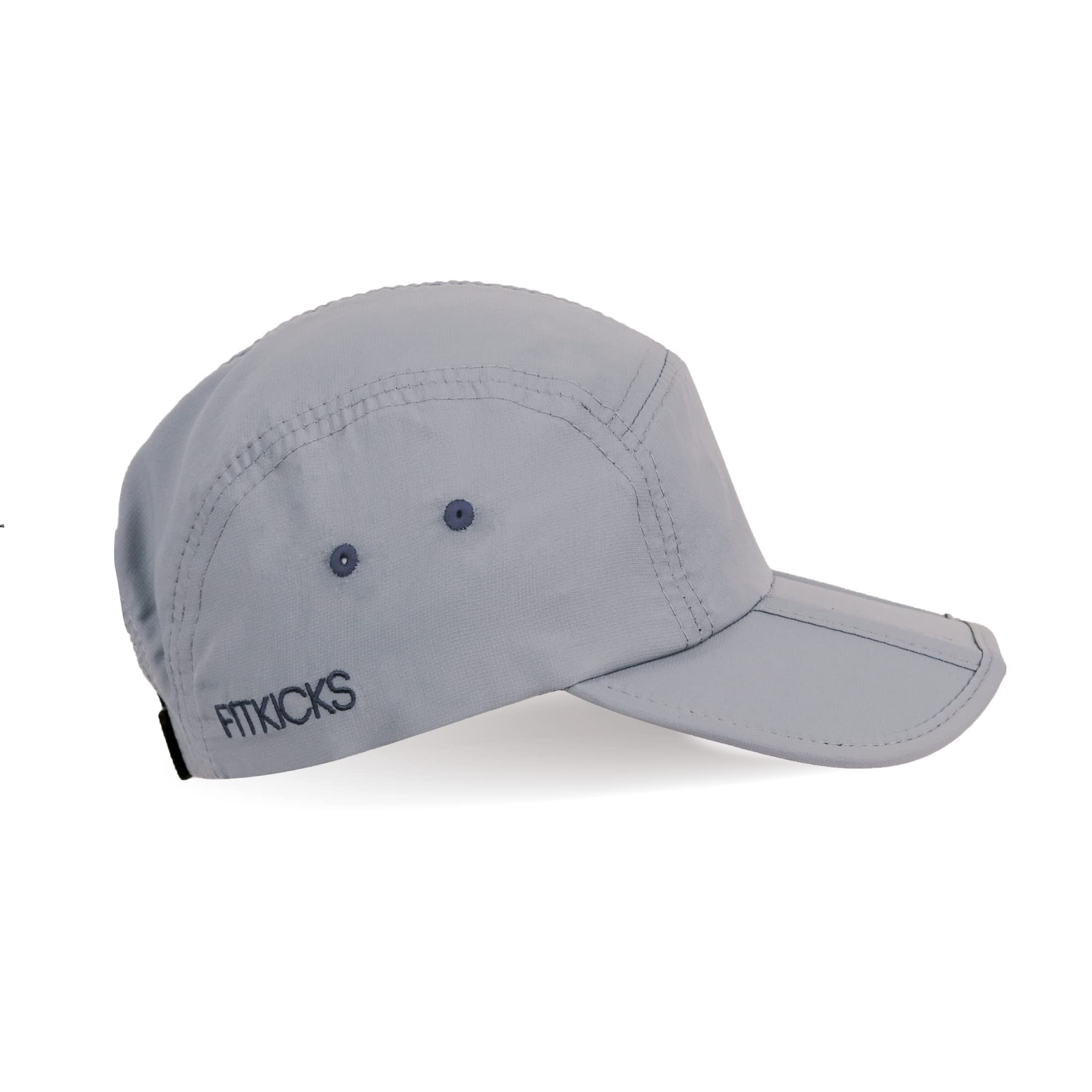 FITKICKS Folding Cap, Comfortable and Adjustable Ball Cap, UPF 50+ Sun Cap for Men and Women