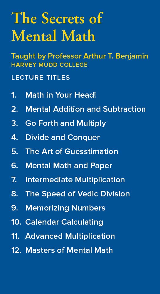 The Great Courses: The Secrets of Mental Math