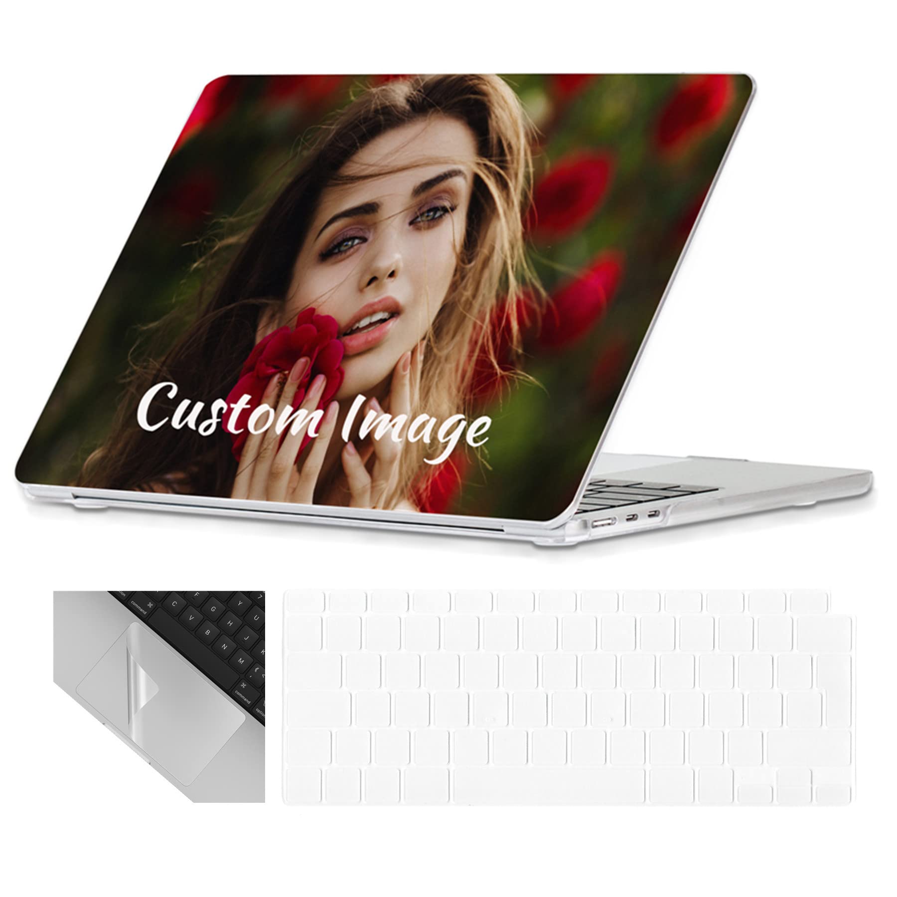Se7enline Compatible with 13.6 MacBook Air Case M2 M3/M4 2022-2025 for Mac Air 13.6-inch A2681/A3113/A3240 Laptop Hard Shell Case with Keyboard Protective Cover & Trackpad Protector, Colorful Floret — view 85