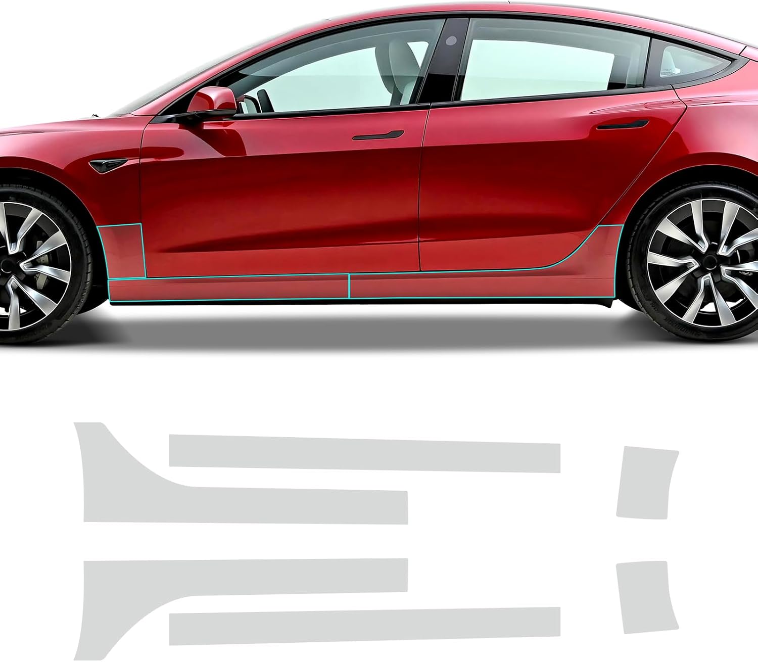 for Tesla Model 3 2017-2024 PPF Precut Car Paint Protective Film Self Healing 8.5mil TPU HD Film Scratch Protector Exterior Accessories