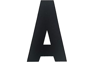 Hockey Jersey Patch - Captain Letter 'A' Black