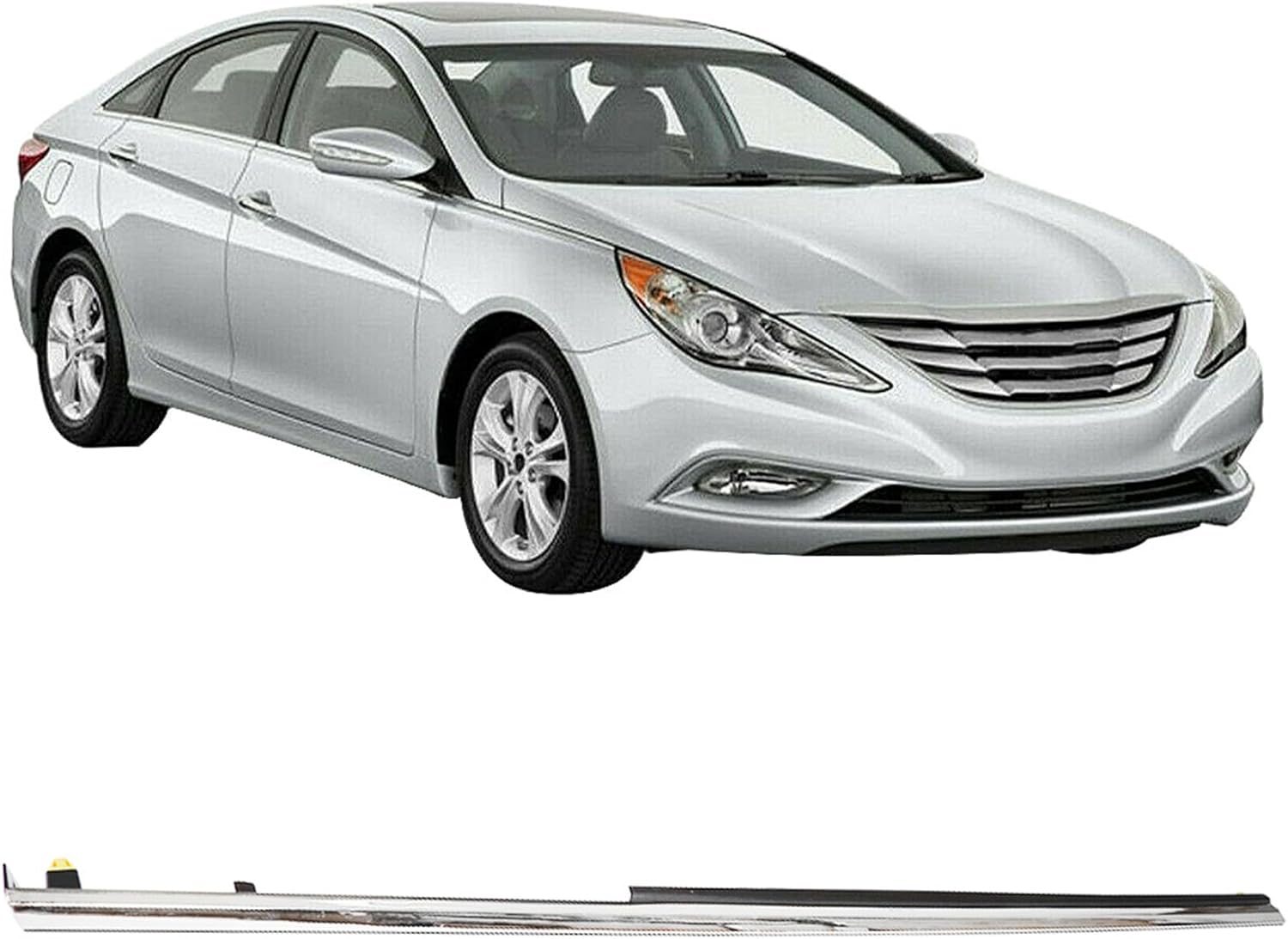 labwork Front Right Passenger Side Chrome Molding Trim Replacement for Hyundai Sonata 2011 2012 2013 2014