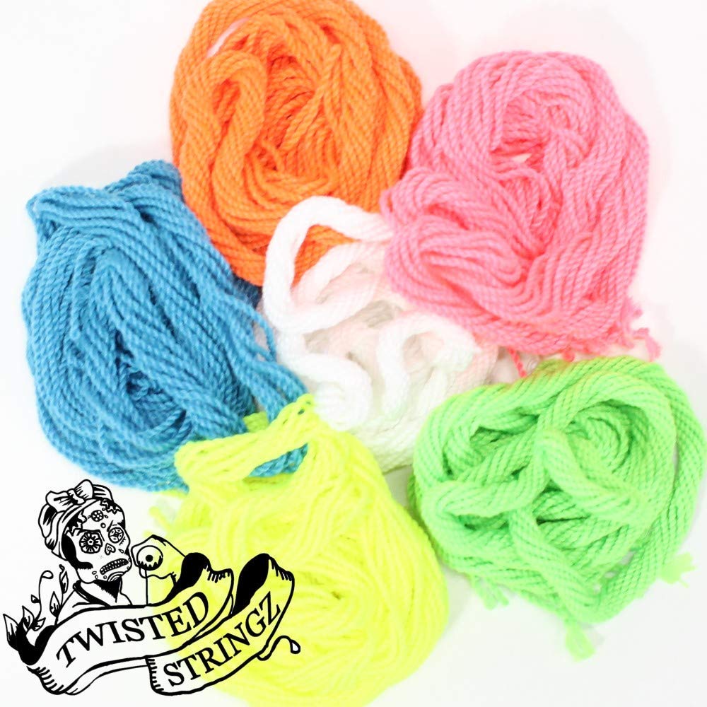 Twisted Stringz Yo-Yo Strings - Polyester - Solid Regular YoYo String - 10 Pack (Solid Pink)