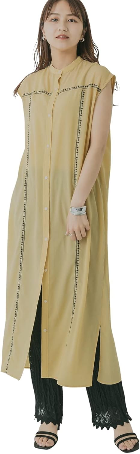 Amazon Co Jp ケービーエフ ワンピース ドレス Kbf エンブロイダリーラインワンピース レディース Kp15 26n9 Yellow One 服 ファッション小物 Amazon Co Jp ケービーエフ ワンピース ドレス Kbf エンブロイダリーラインワンピース レディース Kp15 26n9 Yellow One 服 ファッション小物