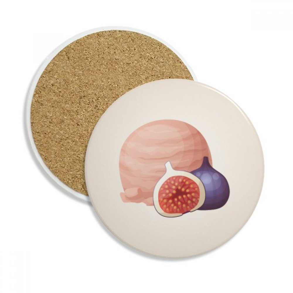 Tasse en céramique multicolore et son porte-gobelet pour vos moments détente