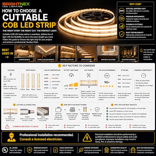 Tira LED Dimmable 24V 8mm 528 LEDs/m 3000K IP20 Interior miniatura 4