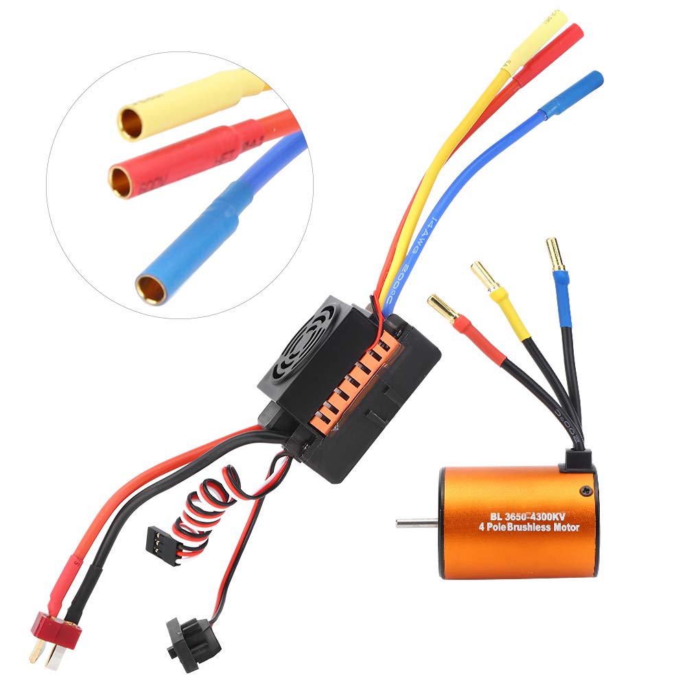 1/10 Silnik ESC Combo, 3650 4300KV Silnik Bezszczotkowy 60A ESC Elektroniczny Regulator Prędkości Combo Części Zamienne Silnik ESC Combo dla RC Truck RC Truck Accessory