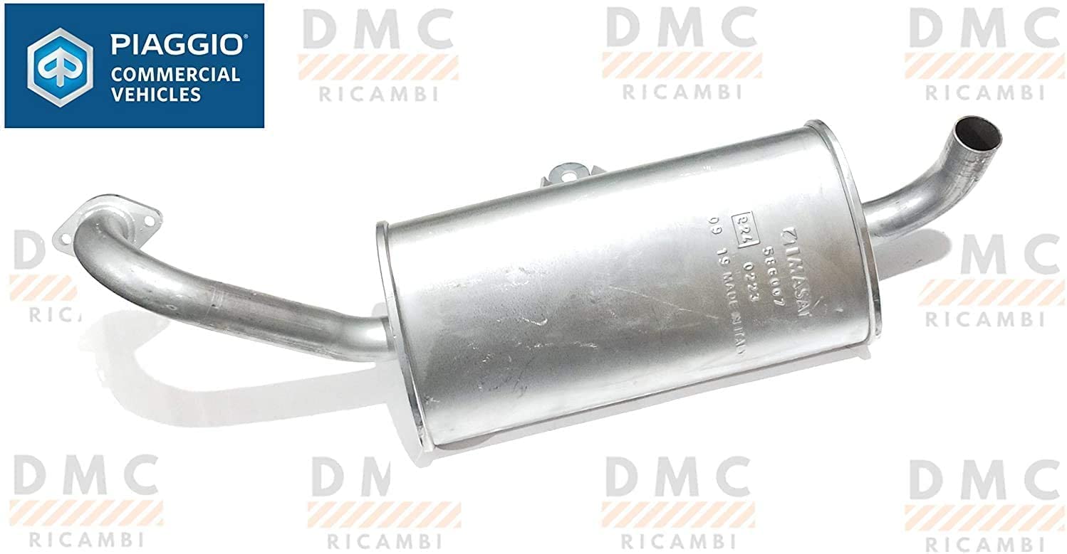 MARMITTA COMPLETA TERMINALE DI SCARICO COMPATIBILE PER PIAGGIO QUARGO DIESEL TUTTI I MODELLI.