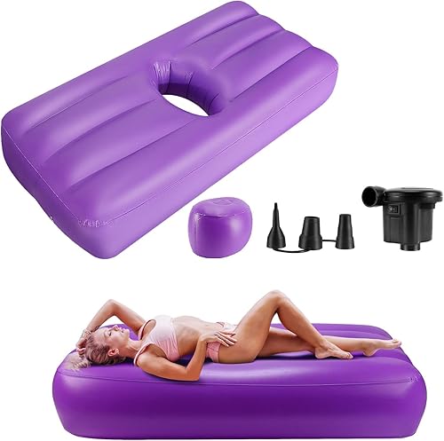 KVIOMI BBL Post Surgery Supplies - BBL Bed with Hole After Surgery Brazilian Butt Lift Recovery Pillow After Surgery, Inflatable BBL Inflatable