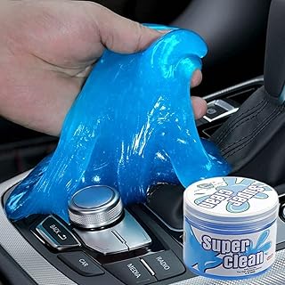Mumoo Bear Car Cleaning Gel, Car Detail Tool Cleaning Gel, Car Interior Putty Cleaner, Universal Keyboard Notebook Cleaning Gel Magic Cleaning Mud 200g Blue