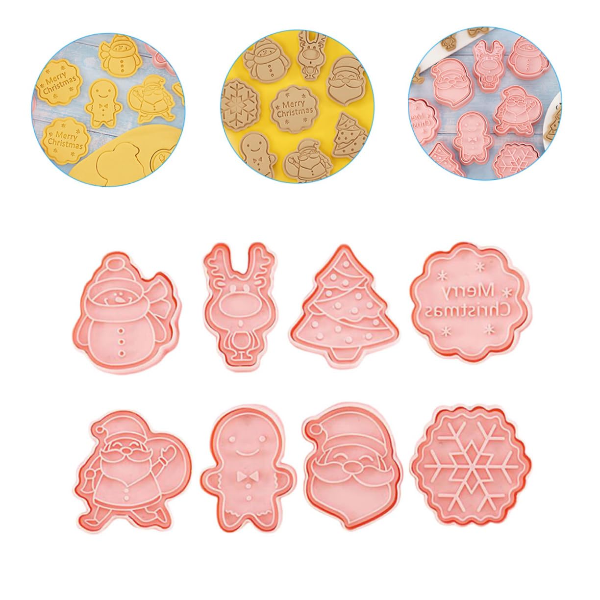 TOPBATHY 40 Piezas Cortadores de galletas de Navidad cortador de galletas de de nieve de galletas de bricolaje galletas navideñas molde cortadores de galletas navideñas biscuits