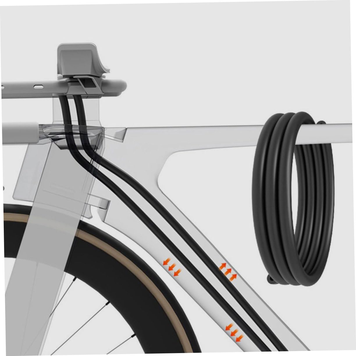 Happyyami Funda de Espuma Resistente al Desgaste Reducción de Ruido Negro para Cable Interno de Bicicleta, Tubo para Freno y Cambio