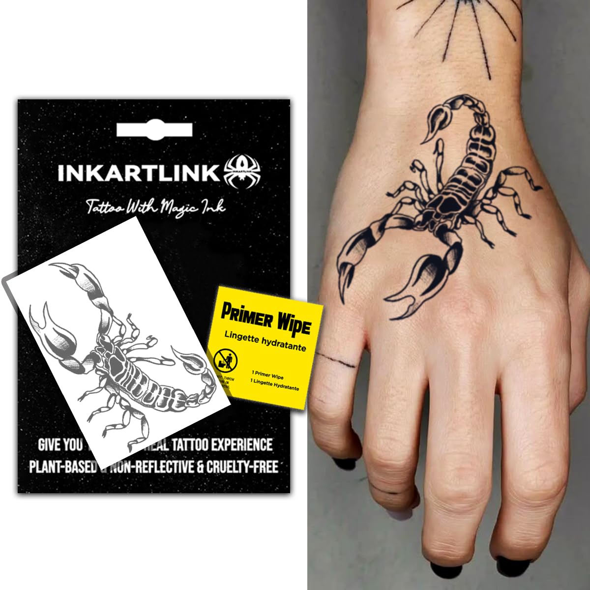 Tattoo Magic TATTOO TIME 貴重 Amazon.com : INKARTLINK Semi Permanent Tattoo Adult Art Design
