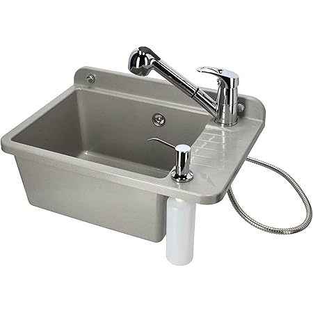 Lavatoio In Ceramica Con Mobile Reno 60x50x88 Cm - Bianco, Con Piletta Acciaio E Sifone