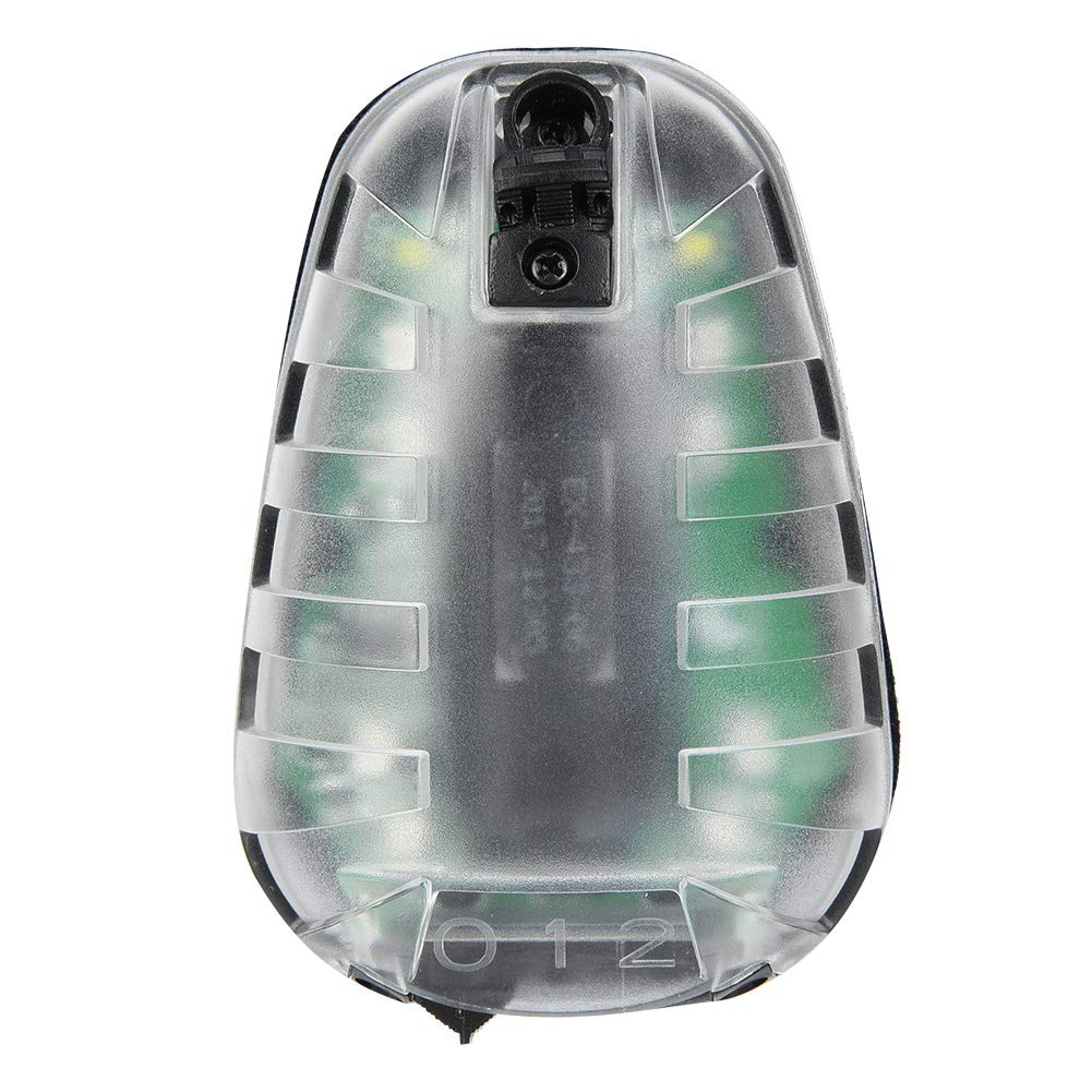 KIMISS Linterna LED Impermeable EX433-BK-GREEN con Flash IR, Luz de Seguridad para, Montaje en Casco, Múltiples Modos