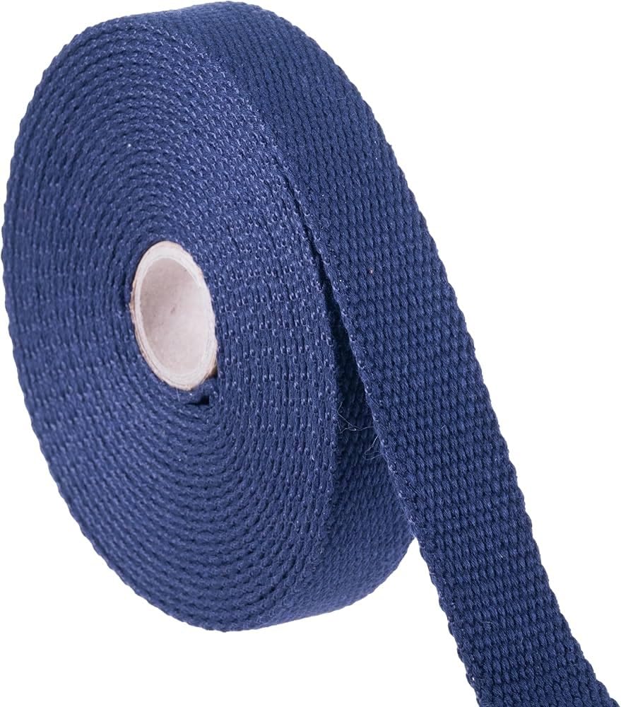 ABB Ropes & Niwars 38 MM (1 Inch) Navy Blue Spun Polyester Webbing Sling Belt for Lifting and for Bags Luggage School and Collage Bag Travel Bag Sports Safety Harness Purpose and DIY - 50 Mtrs-picture-17