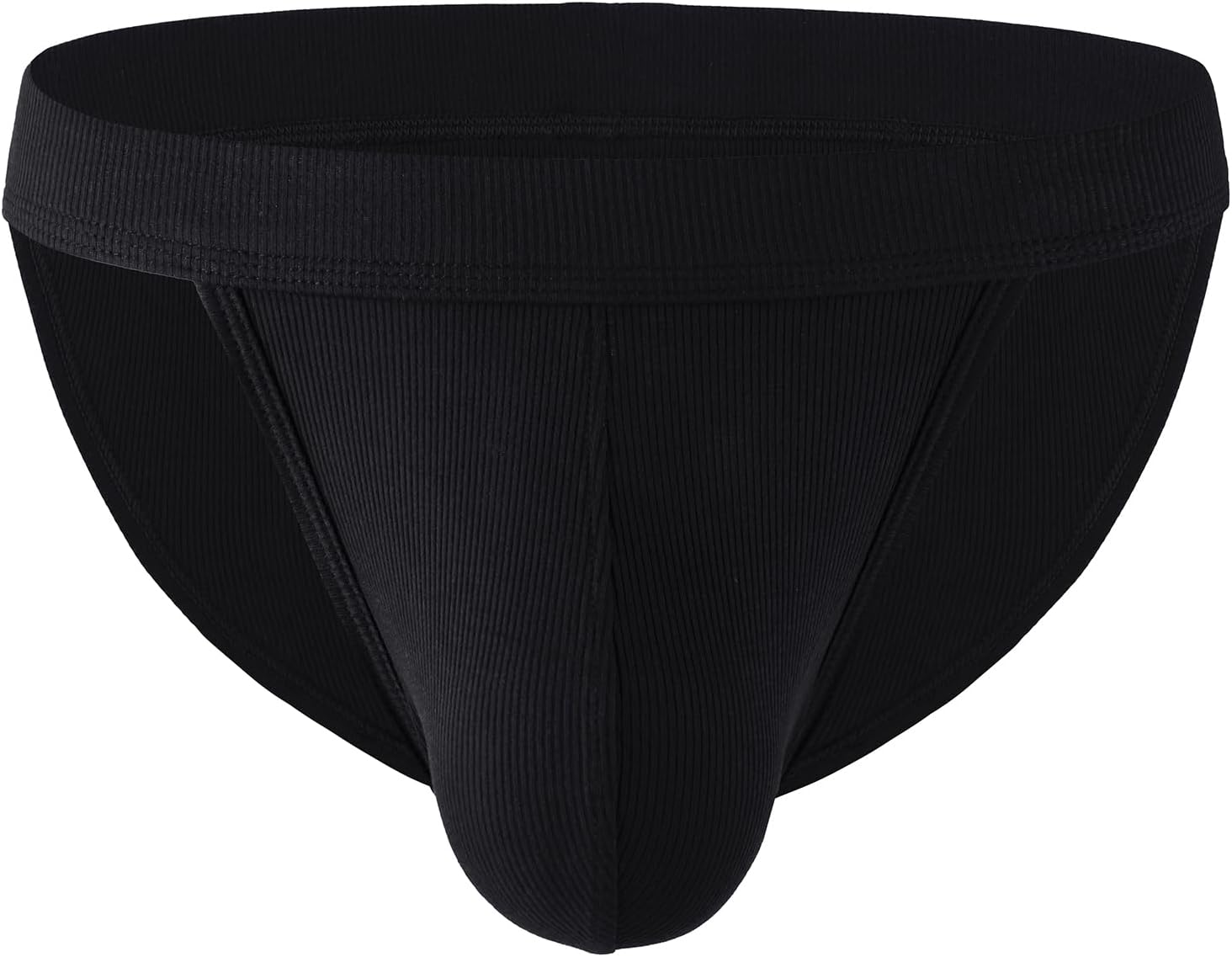 Mens Briefs Comfortable Pouch Underwear Moisture Wicking Ribbed Bikini Stretch Lightweight Underpants - Image 7