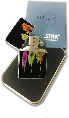 Miniatura 2 de Daisy Chain - Encendedor de bolsillo cromado plateado