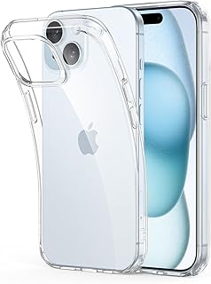 ZedGear Case for iPhone 15 Silicone Case Clear Transparent Shockproof Scratch Resistant Protective Phone Soft Silicone Slim Cover for iPhone 15 (Transparent)