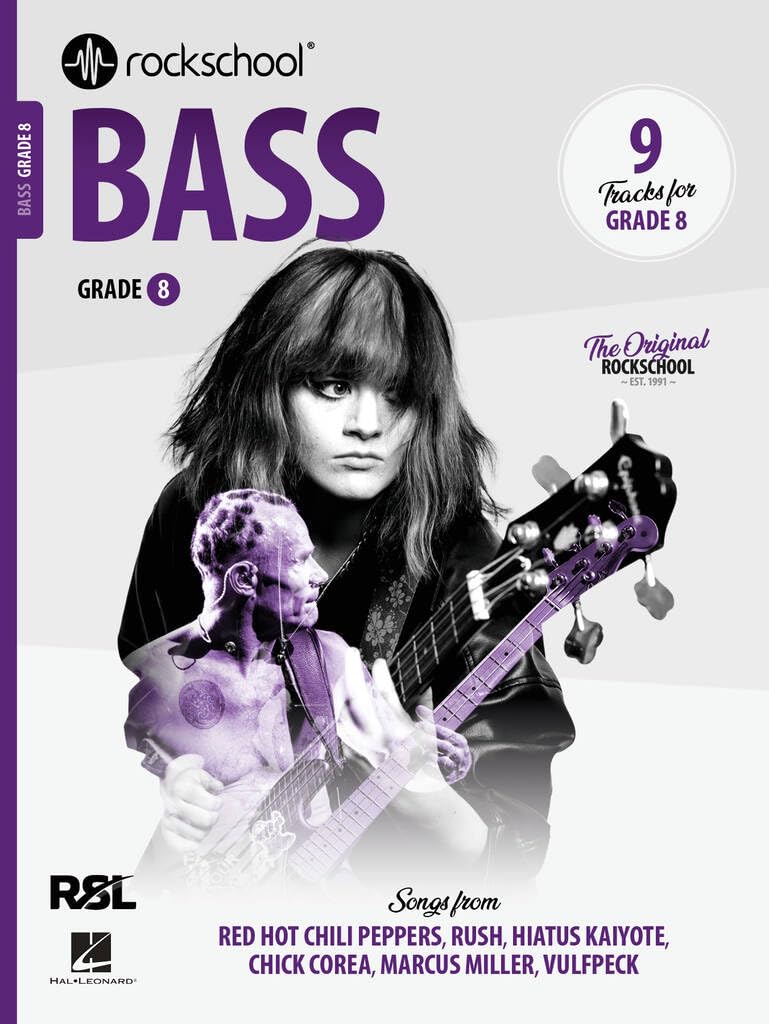 Rockschool Bass Grade 8 (2024). Includes Audio Online