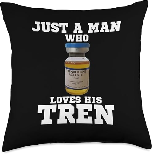 Miniatura 4 de Just a man who loves his tren  Gym steroids Throw Pillow