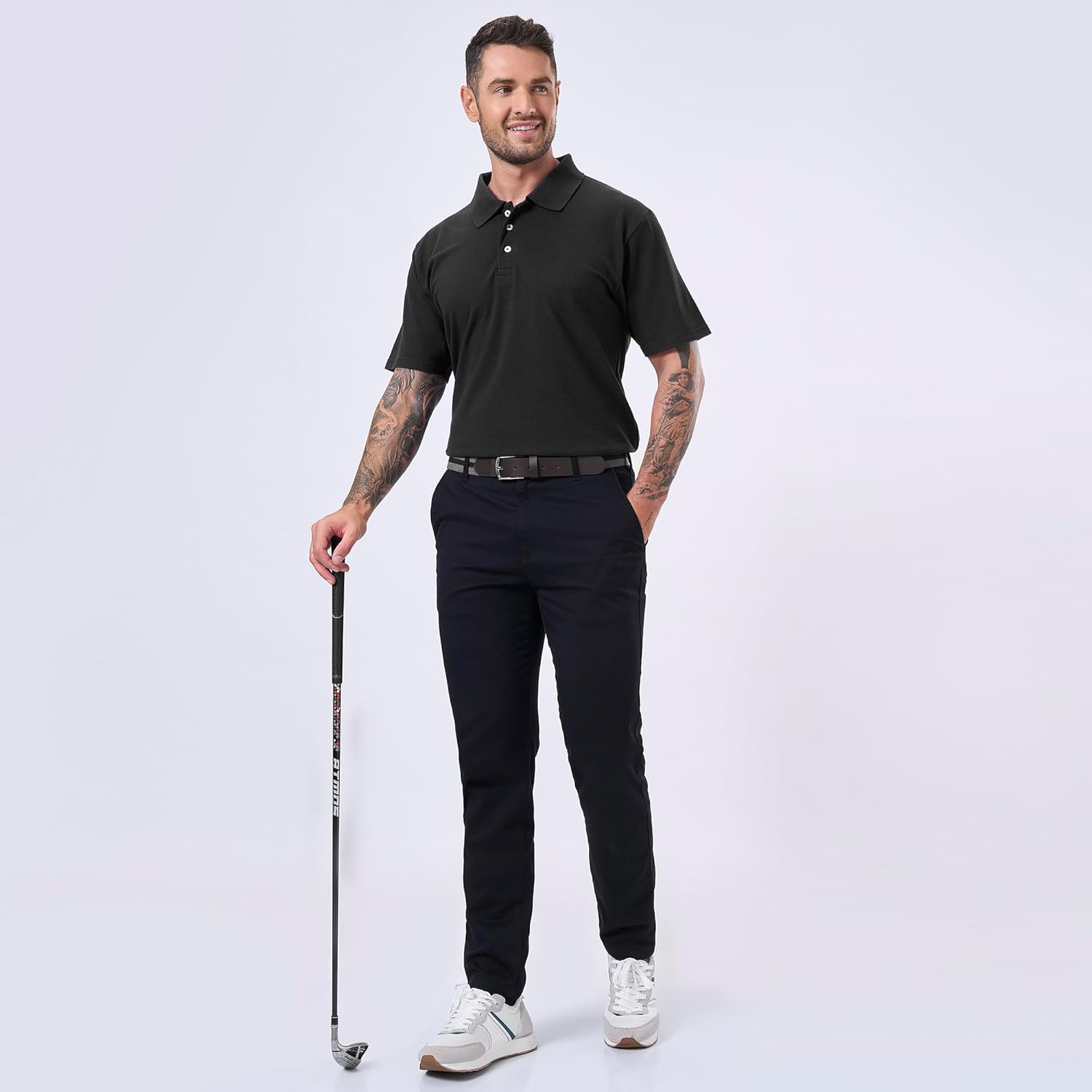 Cotton King Polo Shirts for Men - Mens Polo Shirts Short Sleeve Button Up - Regulat Fit, Pique Summer Tshirt - S to 3XL - Image 2