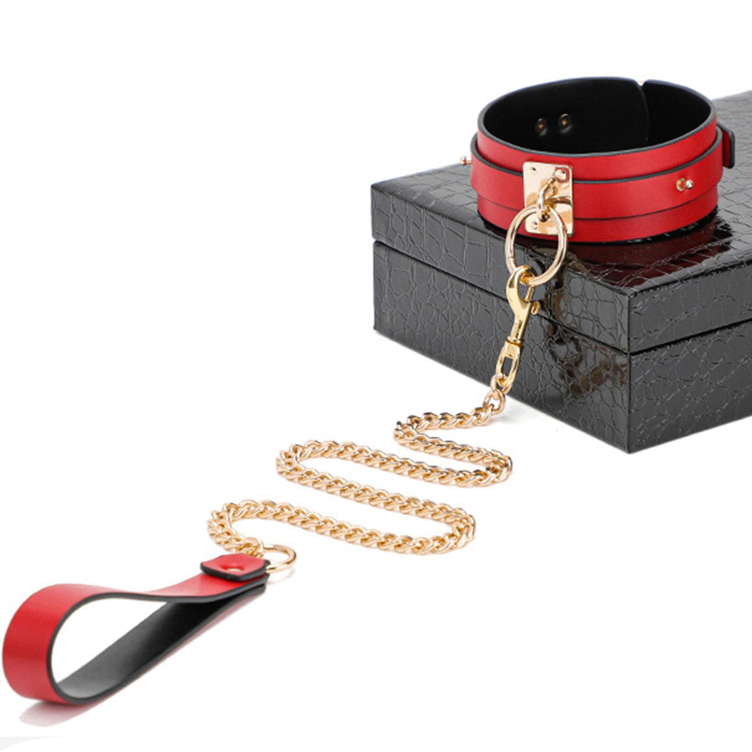 8 er BDSM Bondage Set Fesselset Erotik SM Sex Spielzeug Augenbinde Peitsche Paddel Handschellen Fußkettchen Halsband Nippelklemme Knebel SM Bett Sets Bondage Anfänger Erfahrene Paare Extrem Sex