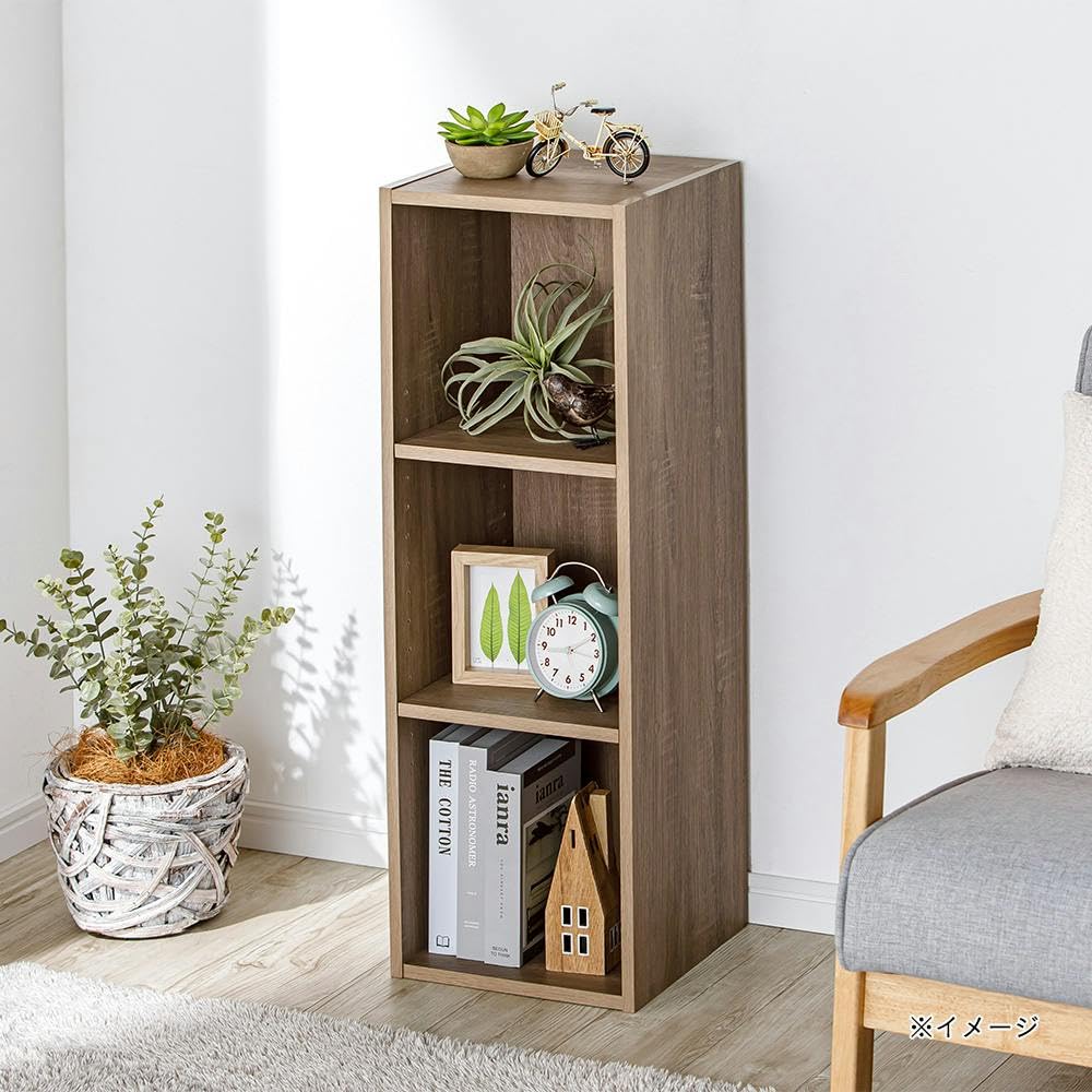 Amazon｜カインズ(CAINZ) 可動棚収納ボックス SH7 スリム ナチュラル