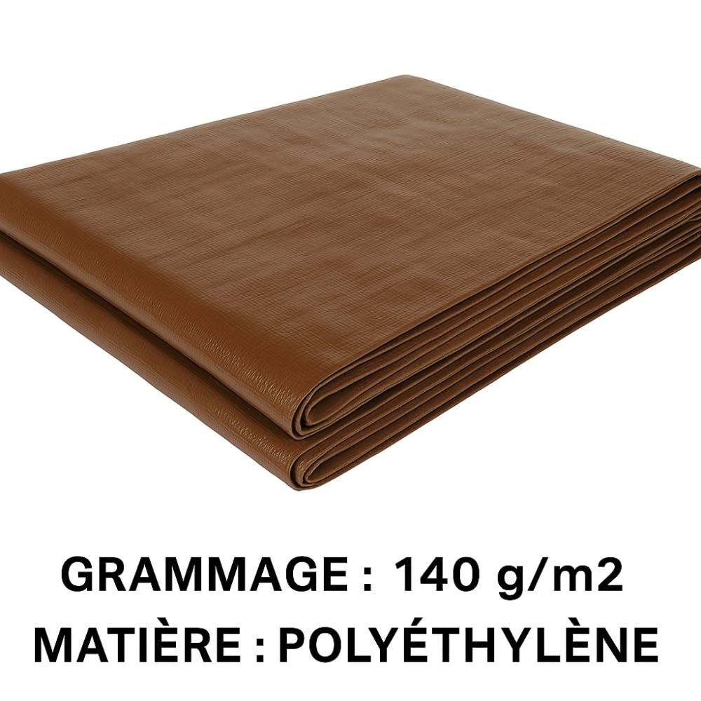 TERRE JARDIN Lona de Protección Exterior Polietileno 140 g/m² - Lona Multiusos Anti UV - Lona Leña, Cubierta Resistente para Jardín