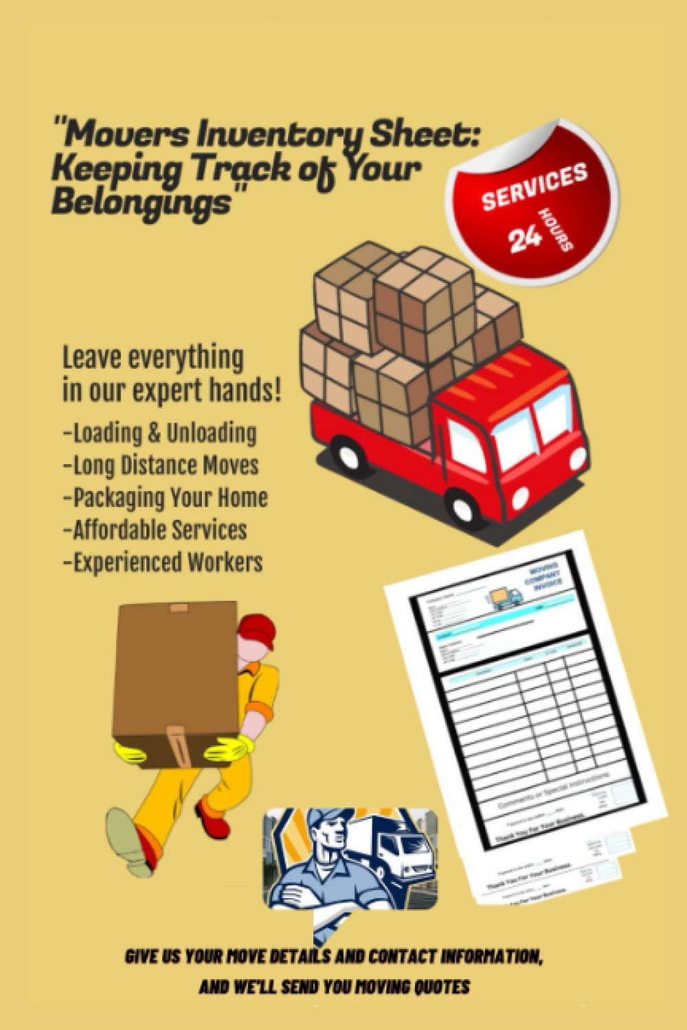 Mua Sách MOVERS INVENTORY SHEETS MOVING COMPANY INVOICE Giá Rẻ