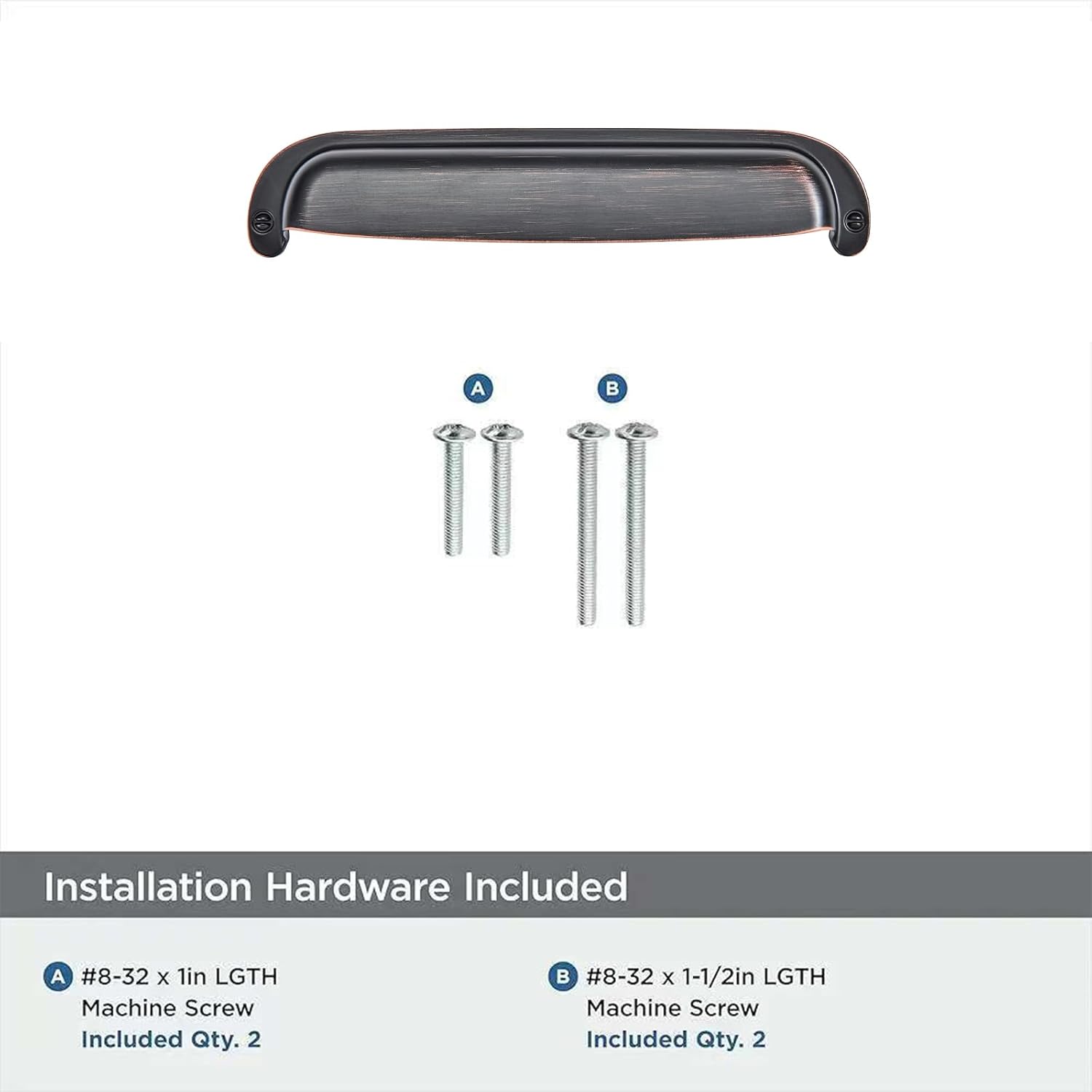 khtumeware 10 Pack 5"(128mm) Hole Center Retro Drawer Pulls Oil Rubbed Bronze Cabinet Bin Cup Pulls Bathroom Hardware Cabinet Handles Drawer Handles Knobs