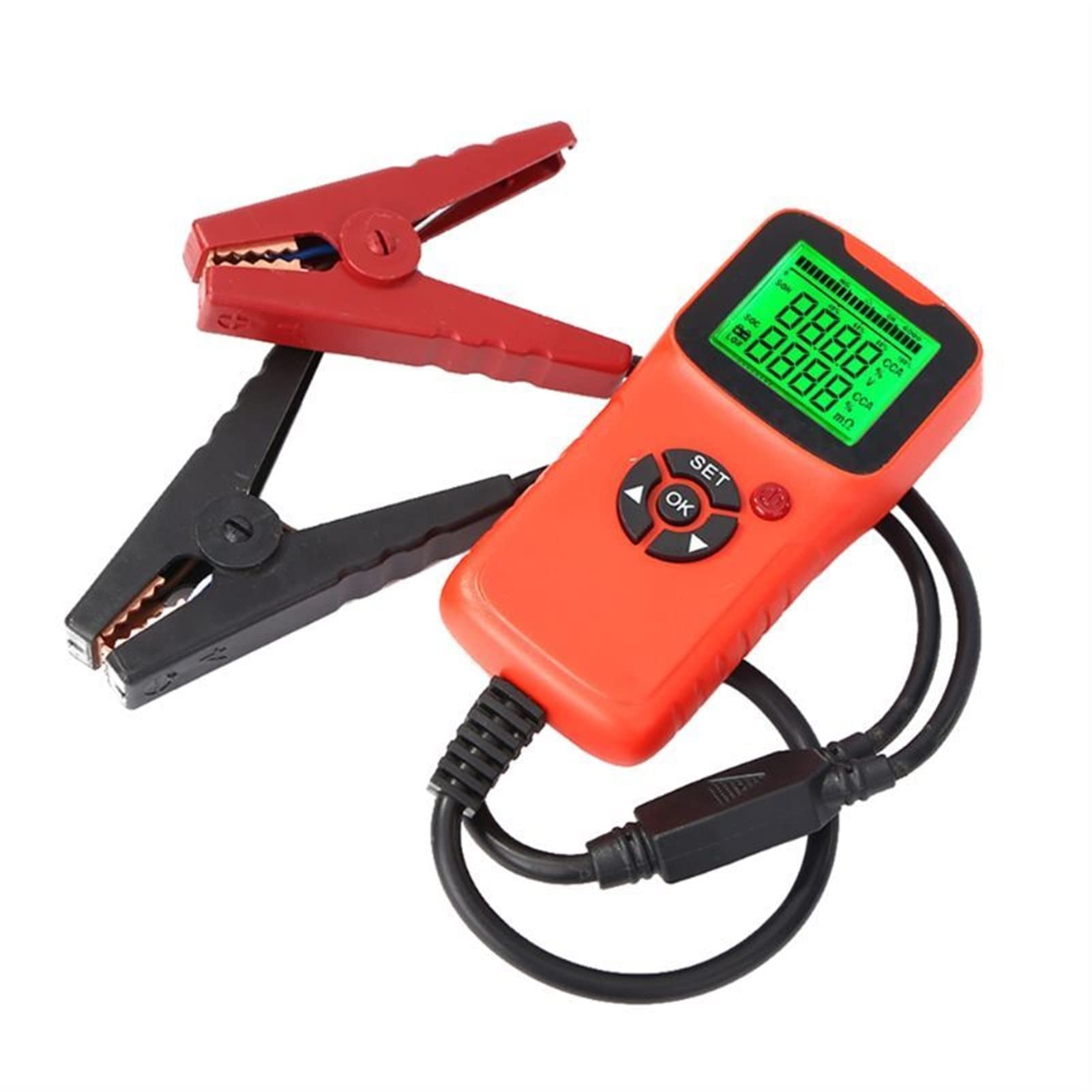 Resistencia al analizador de pruebas de batería de coche 12V Cca Tester de voltaje Herramienta de diagnóstico automático(PL)