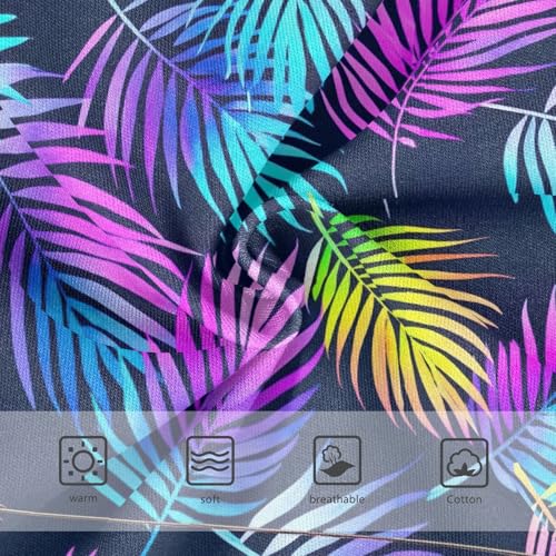 Joisal Toddler Girls Underwear 2t Cotton Panties Little Girl Fun Briefs Kids Undies Watercolor Palm Leaves Rainbow3