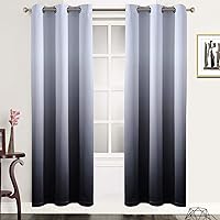 Vista 204 de SimpleHome Ombre Room Darkening Curtains 96 inches Length for Bedroom,Grommet Gradient Light Blocking Beige Gradient Window Curtains for Living