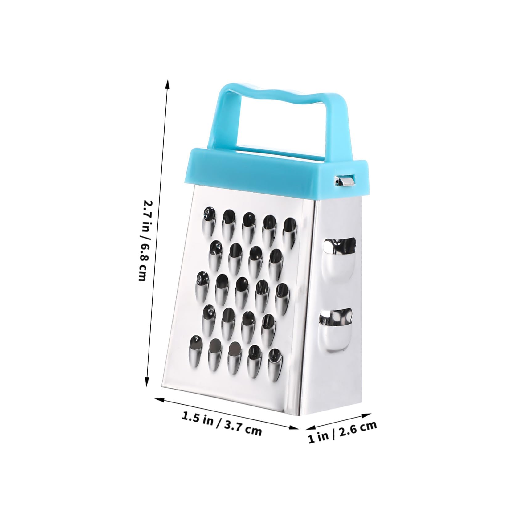 FELTECHELECTR 3Pcs Mini Stainless Steel Cheese Grater Multi Function Box Grater for Easy Vegetable and Cheese Shredding Non Slip Handle Kitchen Gadget for Home Chefs