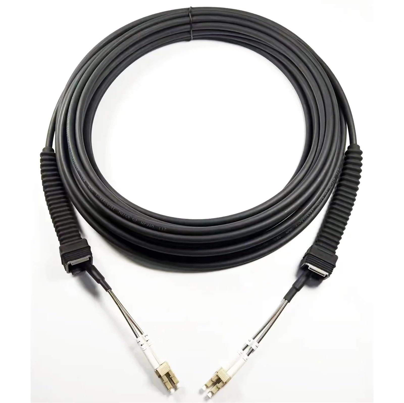 Światłowodowy kabel krosowy PDLC 2C OM4 Outdoor 7.0mm 2-rdzeniowy (1m 5 szt., NSNLC-NSNLC)