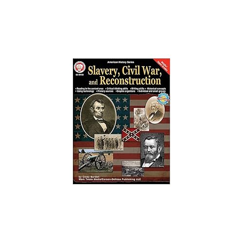 Mark Twain Slavery, Civil War, and Reconstruction Grade 6-12 American History Workbook, US History &amp; Critical Thinking Skills, 6th–12th Grade American ... (Volume 8) (American History Series)