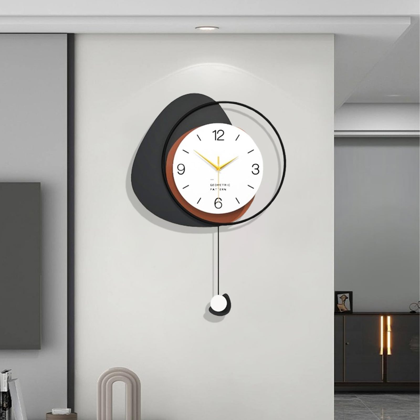 Photo 1 of ***FACTORY SEALED ***
Modern Wall Clock, Creative Minimalist Decorative Wall Clocks Large Metal Silent Wall Clocks Non Ticking Battery Operated Fashion Art Wall Decor for Bedroom Living Room Kitchen Office (21.7*31.5inch)