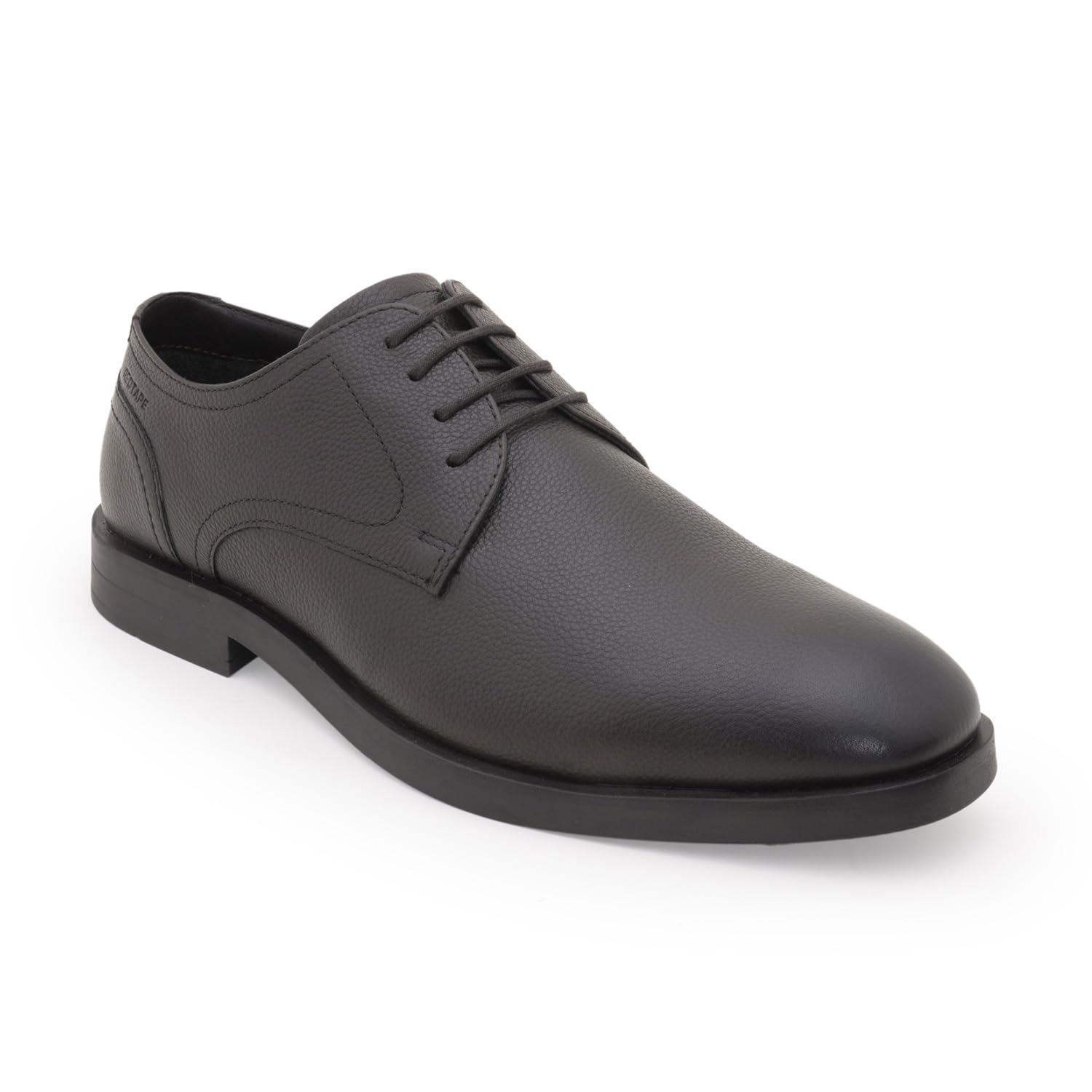 Men's Formal Shoes Brown Leather Round Toe Lace-Up-image-49