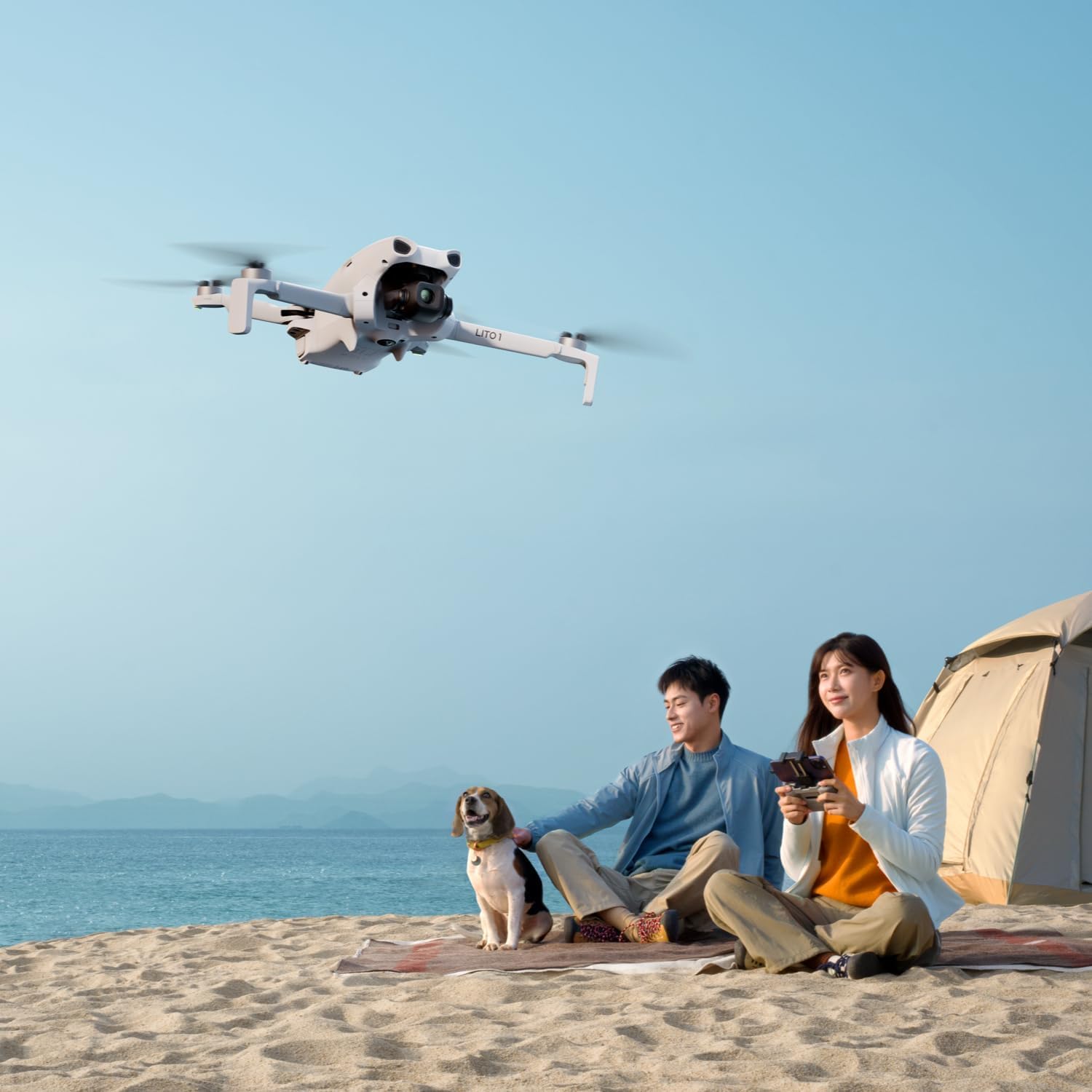 Pack DJI Lito 1 Dos Baterías con DJI RC-N3 con Bundle, dron con cámara 4K para principiantes, detección de obstáculos, ActiveTrack, vídeo 4K e imagen 8K, transmisión de vídeo de 15 km, C0