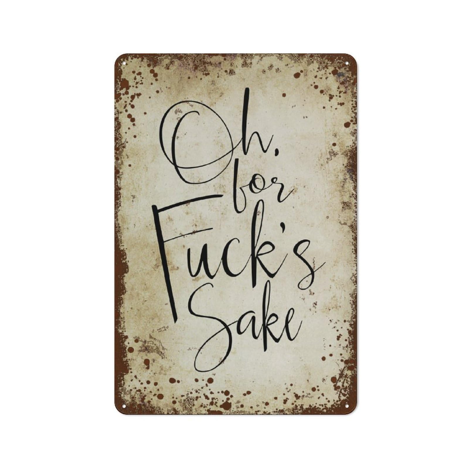 Amazon.com: Oh, For Fuck's Sake, Funny Home Wall art decoration