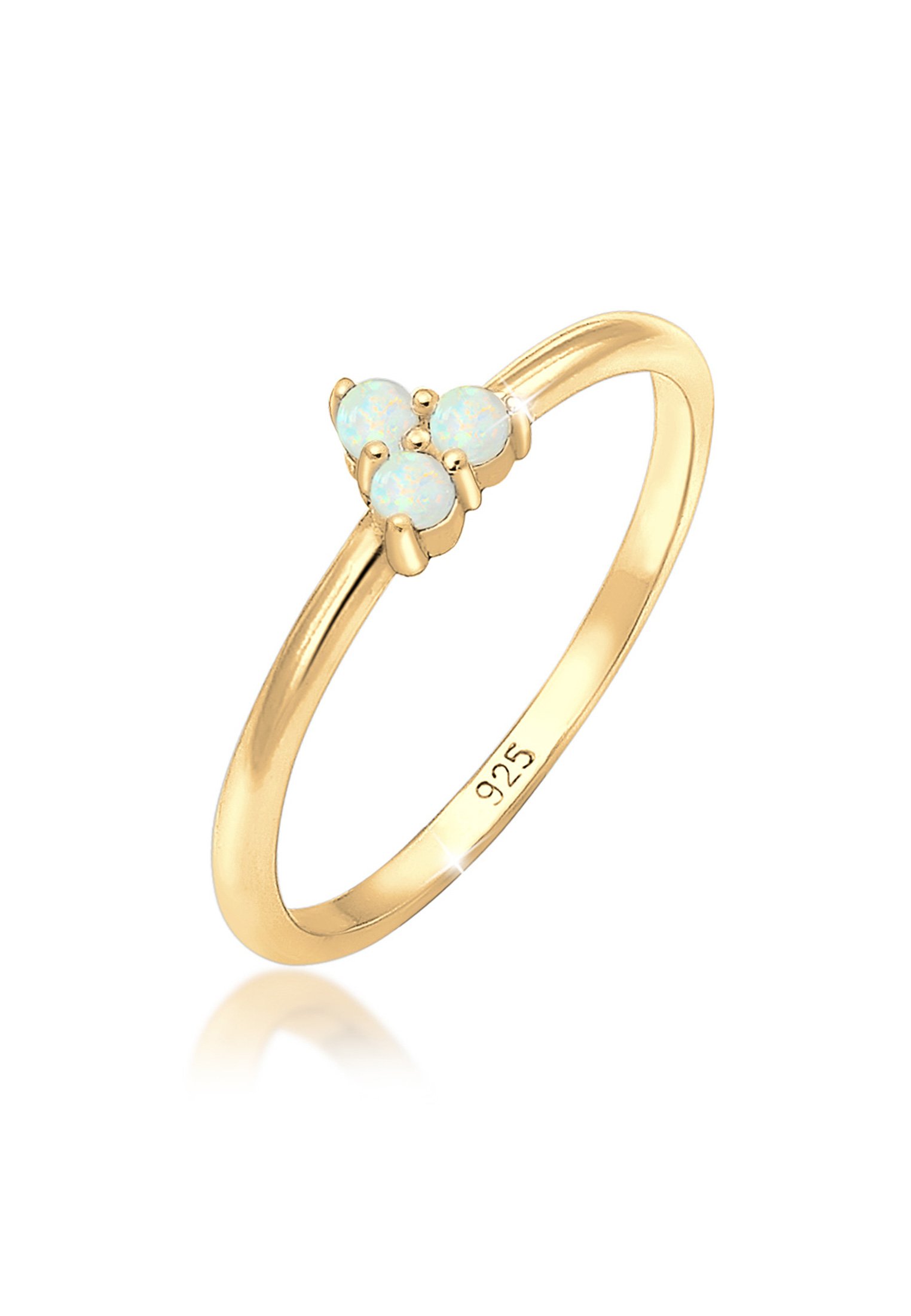 Elli Women's 925 Sterling Silver Solitaire Anniversary Ring M 0603230618_52