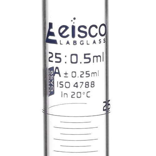 Miniatura 2 de Cilindro graduado, 0.8 fl oz - Tolerancia Clase A ±0.0.8 fl oz - Base hexagonal - Graduaciones azules - Vidrio de borosilicato 3.3 - Eisco Labs