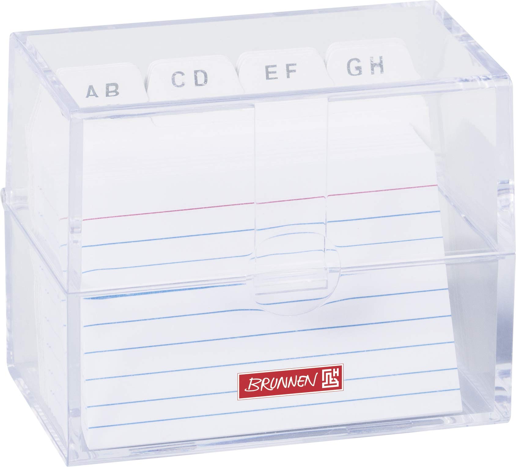 Brunnen 1020580 Index Card Box 8.5 x 7.5 x 4.8 cm Polystyrene Transparent