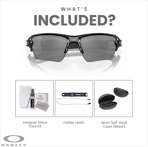 Miniatura 3 de Oakley Flak 2.0 XL OO9188 - Gafas de sol para hombre + correa + kit de cuidado de diseñador iWear