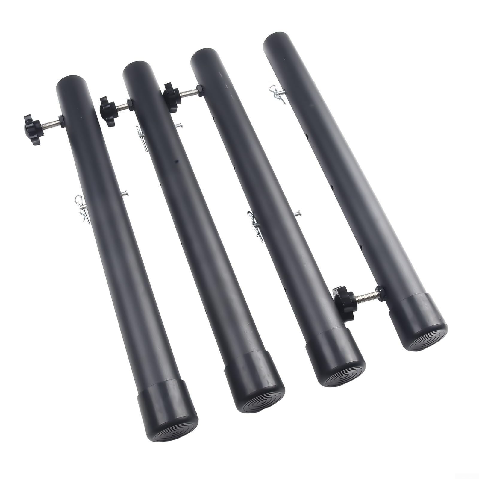 Estensioni Regolabili per Tavolo - Confezione da 4 Gambe Pieghevoli per mobili, alzate Fai da Te per scrivanie, armadi e mobili - Migliorano stabilità e Comfort (Un Colore 44 cm)