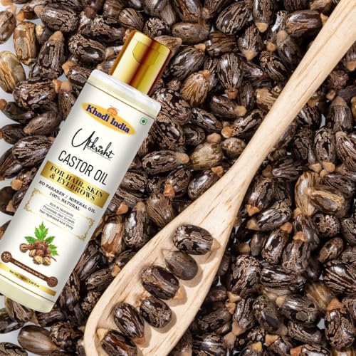 Image of Khadi Castor Oil For Skin & Hair 100ml | Pure & Natural Oil for Hair Growth, Strengthening & Scalp | Non Sticky, Paraben & Mineral Oil Free | For All Hair Types | Daily Use for Men & Women